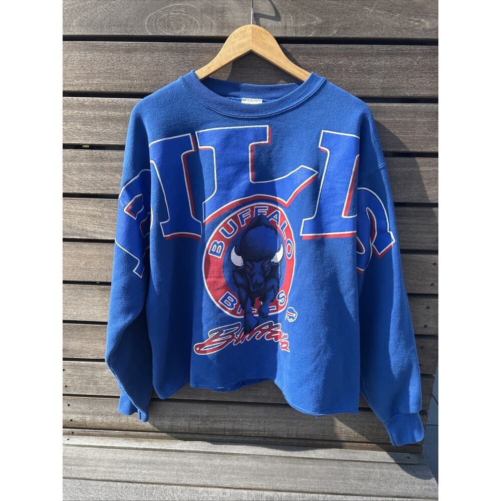 Vintage 90’s Buffalo Bills Sweatshirt Cliff Engle Tag | Size L